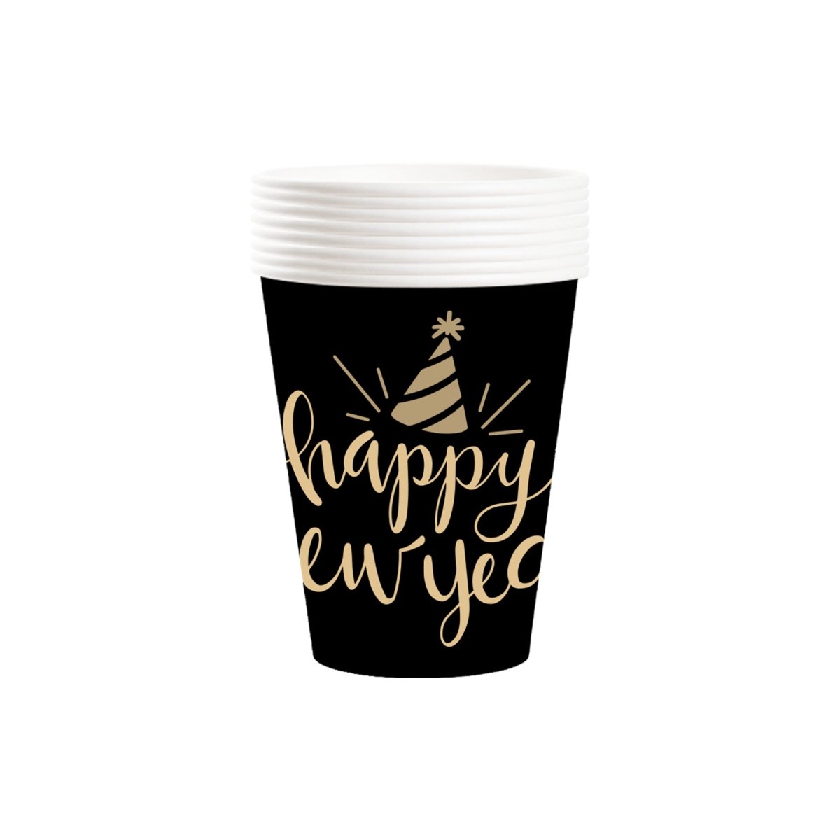 New Year 2026 Paper Cups, 9 Oz | Party Expert