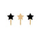 YIWU DAMAI Christmas New Year 2026 Star Shaped Cupcake Toppers, 12 Count 840482500571