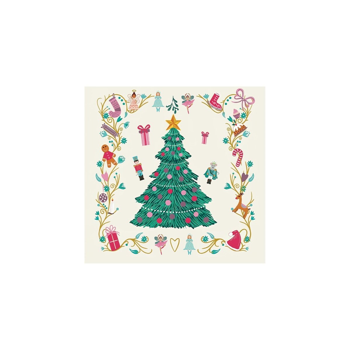 YIWU DAMAI Christmas Nutcracker Large Lunch Napkins, 16 Count 840482501110
