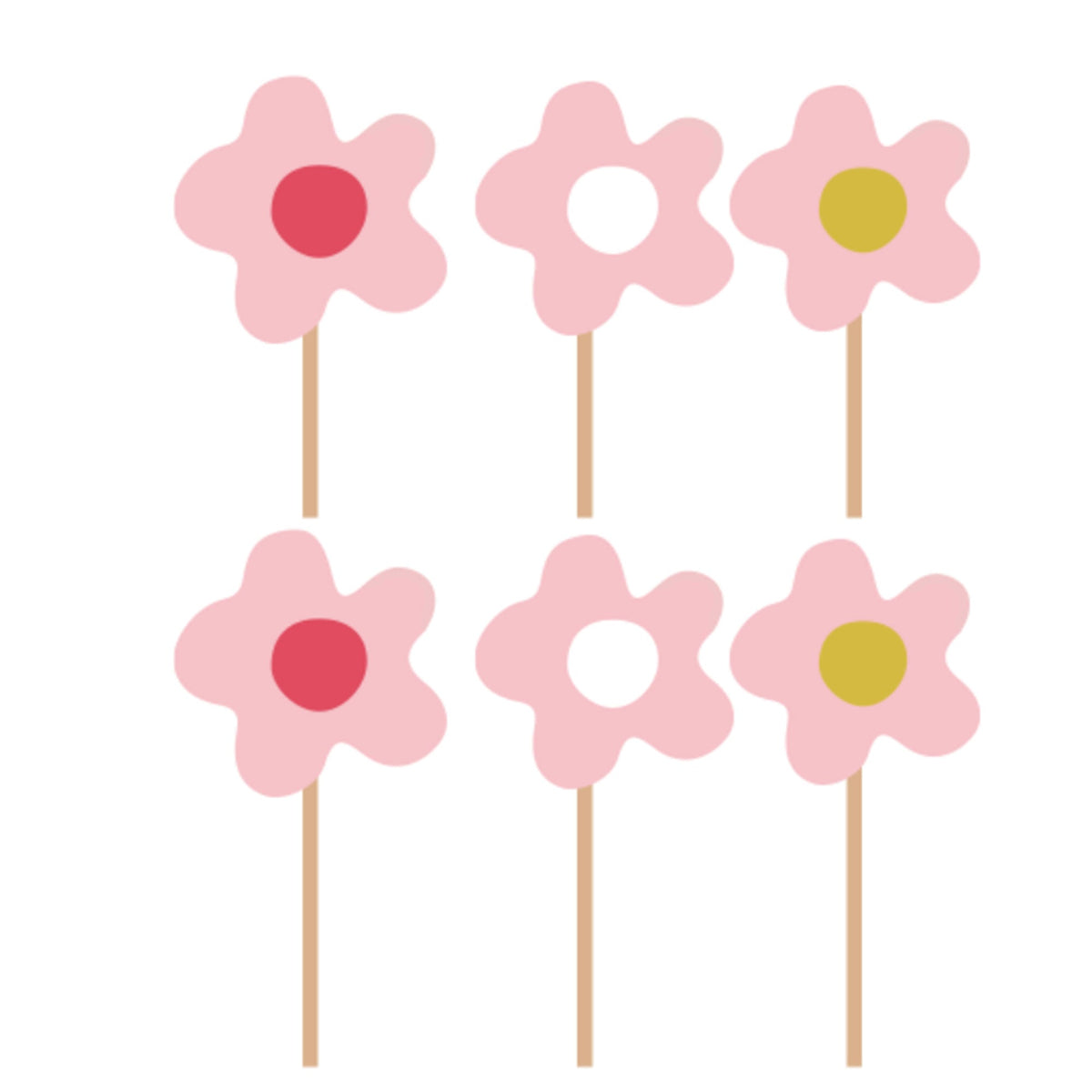 YIWU DAMAI Everyday Entertaining Daisy Daydream Cupcake Toppers, 12 Count 810120717791