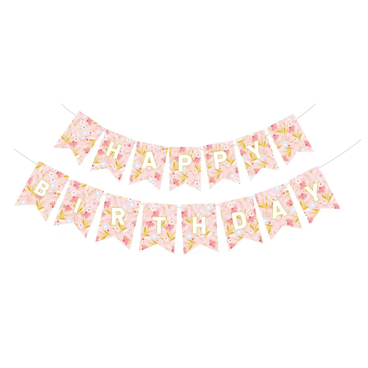YIWU DAMAI Everyday Entertaining Daisy Daydream Happy Birthday Banner, 1 Count 810120717777