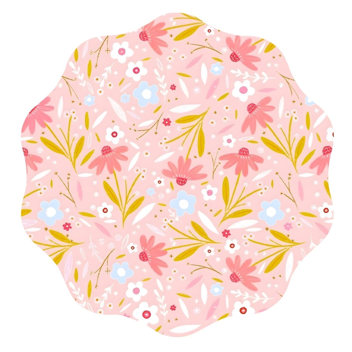 YIWU DAMAI Everyday Entertaining Daisy Daydream Large Lunch Paper Plates, 9 Inches, 8 Count 810120717739