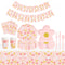 YIWU DAMAI Everyday Entertaining Daisy Daydream Small Dessert Paper Plates, 7 Inches, 8 Count 810120717722