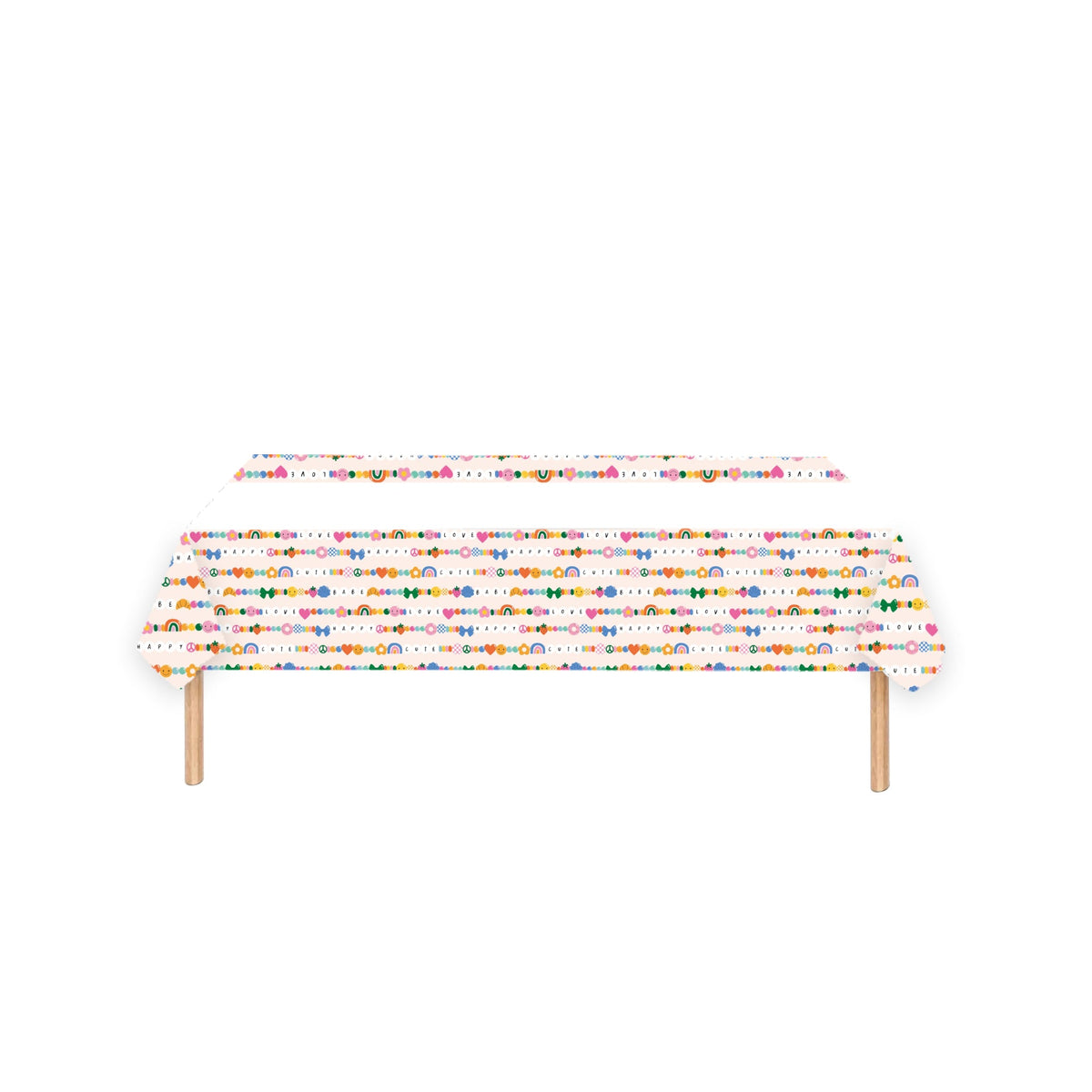 YIWU DAMAI Everyday Entertaining Friendship Rectangular Paper Table Cover, 47 x 70 Inches, 1 Count 840482500625