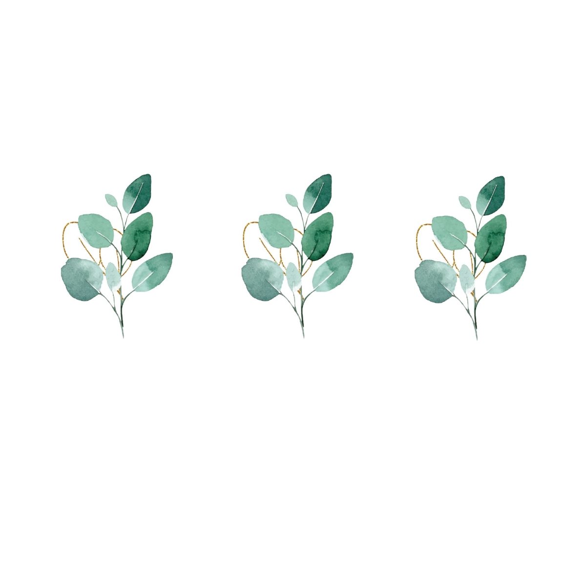 YIWU DAMAI Everyday Entertaining Golden Foliage Cupcake Toppers, 12 Count 810120719719