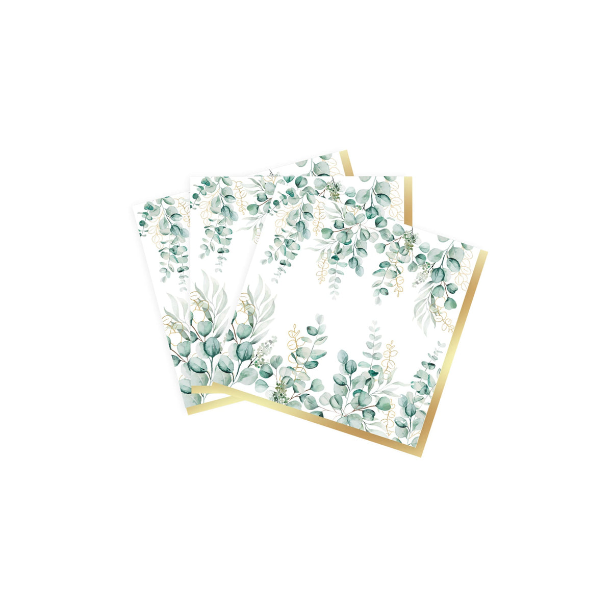 YIWU DAMAI Everyday Entertaining Golden Foliage Large Lunch Napkins, 16 Count 810120719696
