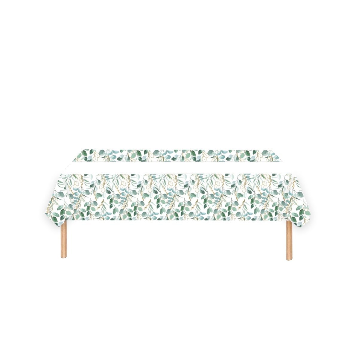 YIWU DAMAI Everyday Entertaining Golden Foliage Rectangular Paper Table Cover, 47 x 70 Inches, 1 Count 810120719702