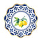 YIWU DAMAI Everyday Entertaining La Dolce Positano Large Scalloped Lunch Paper Plates, 10 Inches, 8 Count 840482500854