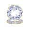 YIWU DAMAI Everyday Entertaining Majestic Flowers Large Lunch Paper Plates, 10 Inches, 8 Count 810120719610