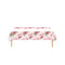 YIWU DAMAI Everyday Entertaining Rosy Elegance Rectangular Paper Table Cover, 47 x 70 Inches, 1 Count 810120719764
