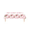 YIWU DAMAI Everyday Entertaining Rosy Elegance Rectangular Paper Table Cover, 47 x 70 Inches, 1 Count 810120719764