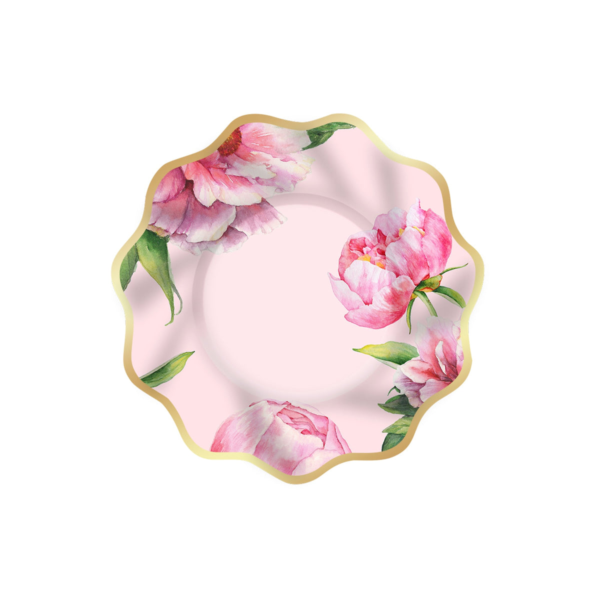 YIWU DAMAI Everyday Entertaining Rosy Elegance Small Dessert Paper Plates, 8 Inches, 8 Count 810120719726