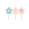 YIWU DAMAI Everyday Entertaining Sprinkle of Flowers Cupcake Toppers, 12 Count 840482500953