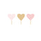 YIWU DAMAI General Birthday Blushing Hearts Cupcake Toppers, 12 Count 810120719597