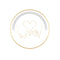 YIWU DAMAI General Birthday Blushing Hearts Small Round Dessert Paper Plates, 7 Inches, 8 Count 810120719542