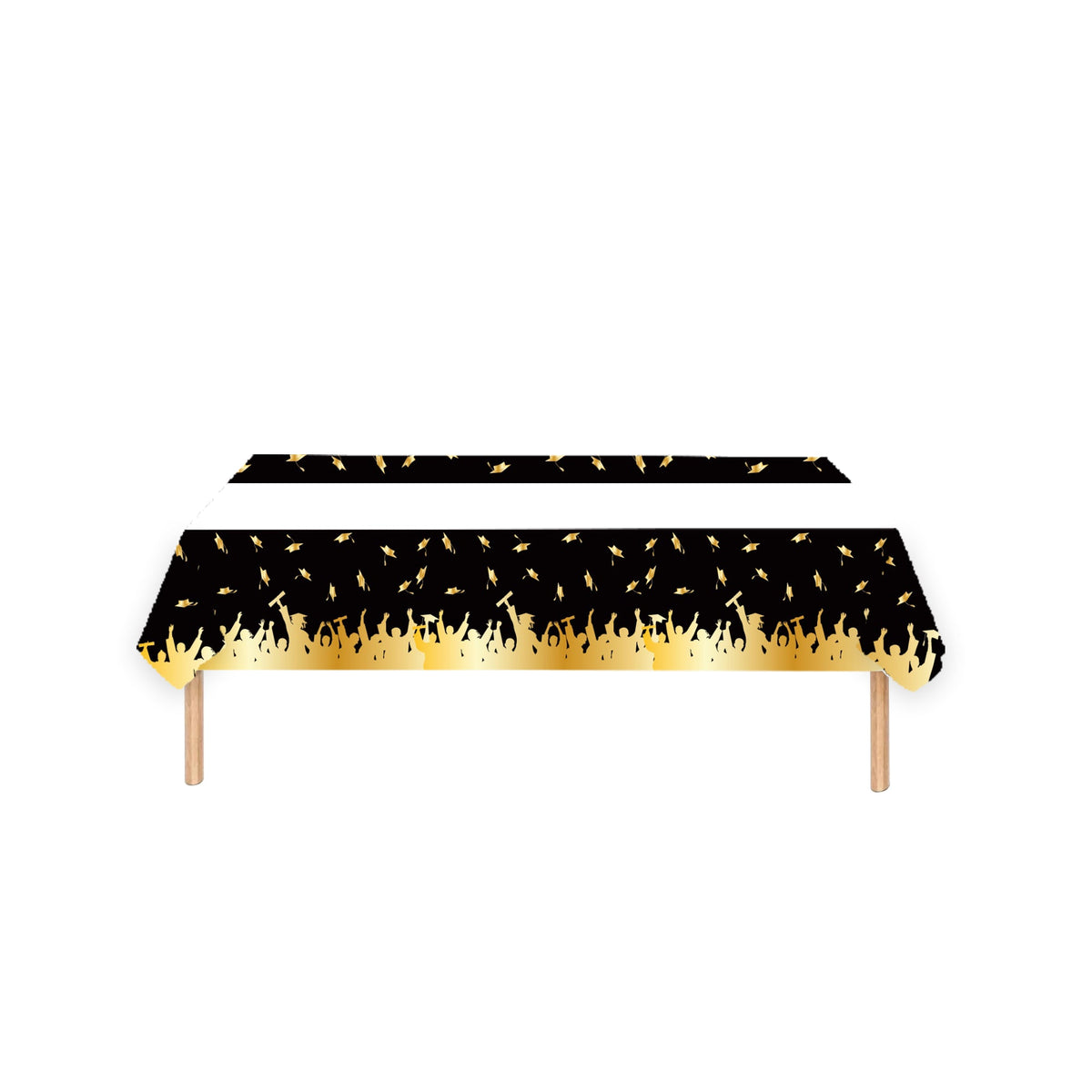 YIWU DAMAI Graduation Graduation Rectangular Paper Table Cover, 47 x 70 Inches, 1 Count 840482501349