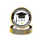 YIWU DAMAI Graduation Graduation Small Round Dessert Paper Plates, English, 7 Inches, 8 Count 840482501820