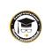 YIWU DAMAI Graduation Graduation Small Round Dessert Paper Plates, English, 7 Inches, 8 Count 840482501820