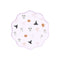 YIWU DAMAI Halloween Frightfully Adorable Large Scalloped Lunch Paper Plates, 8 Inches, 8 Count 840482501257
