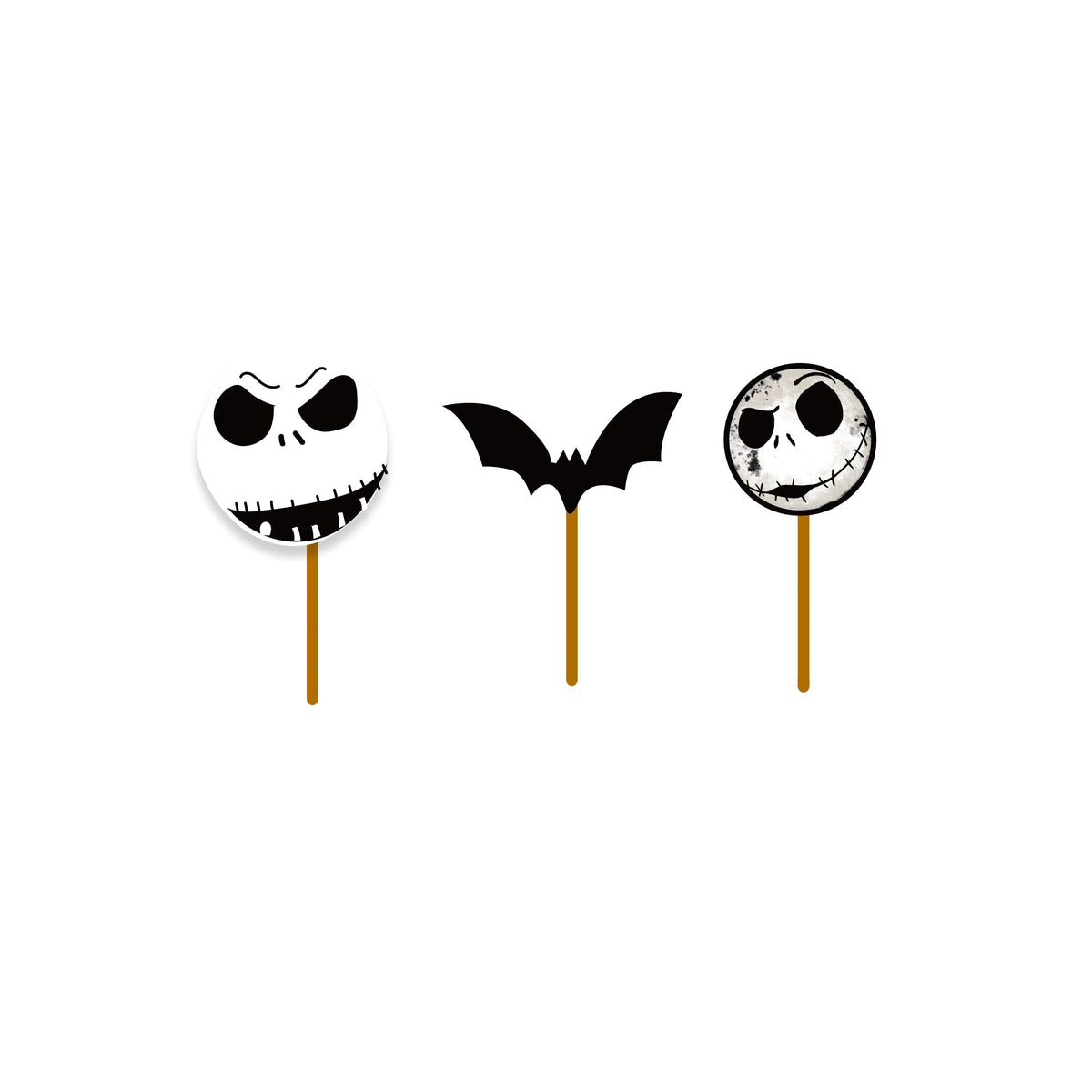 YIWU DAMAI Halloween Nightmare Before Christmas Cupcake Toppers, 12 Count 840482501585