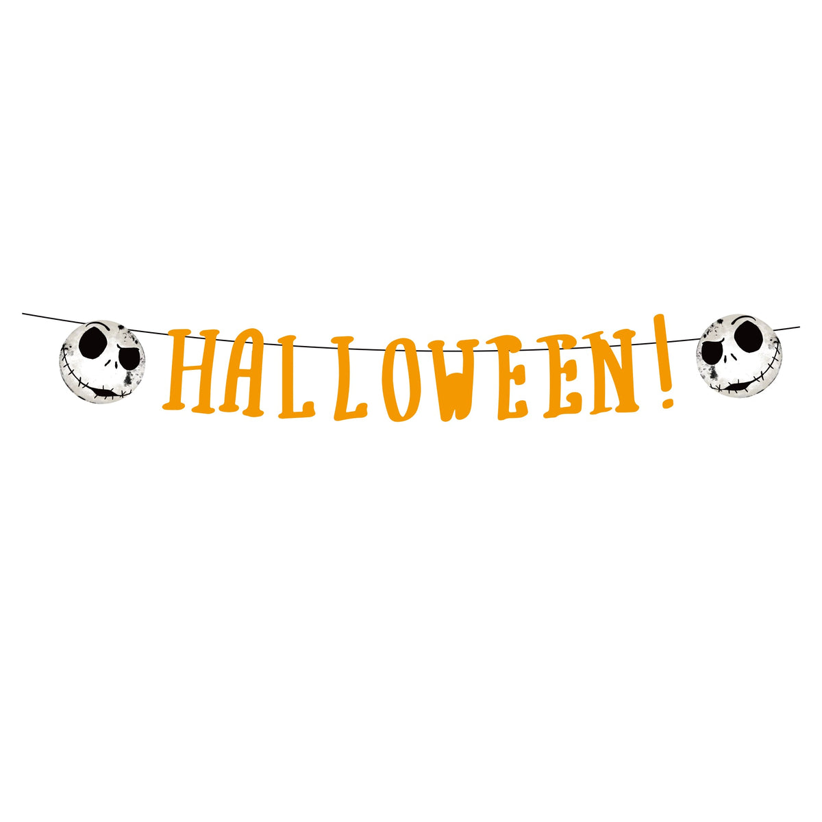 YIWU DAMAI Halloween Nightmare Before Christmas Halloween Paper Banner, 118 Inches, 1 Count 840482501592