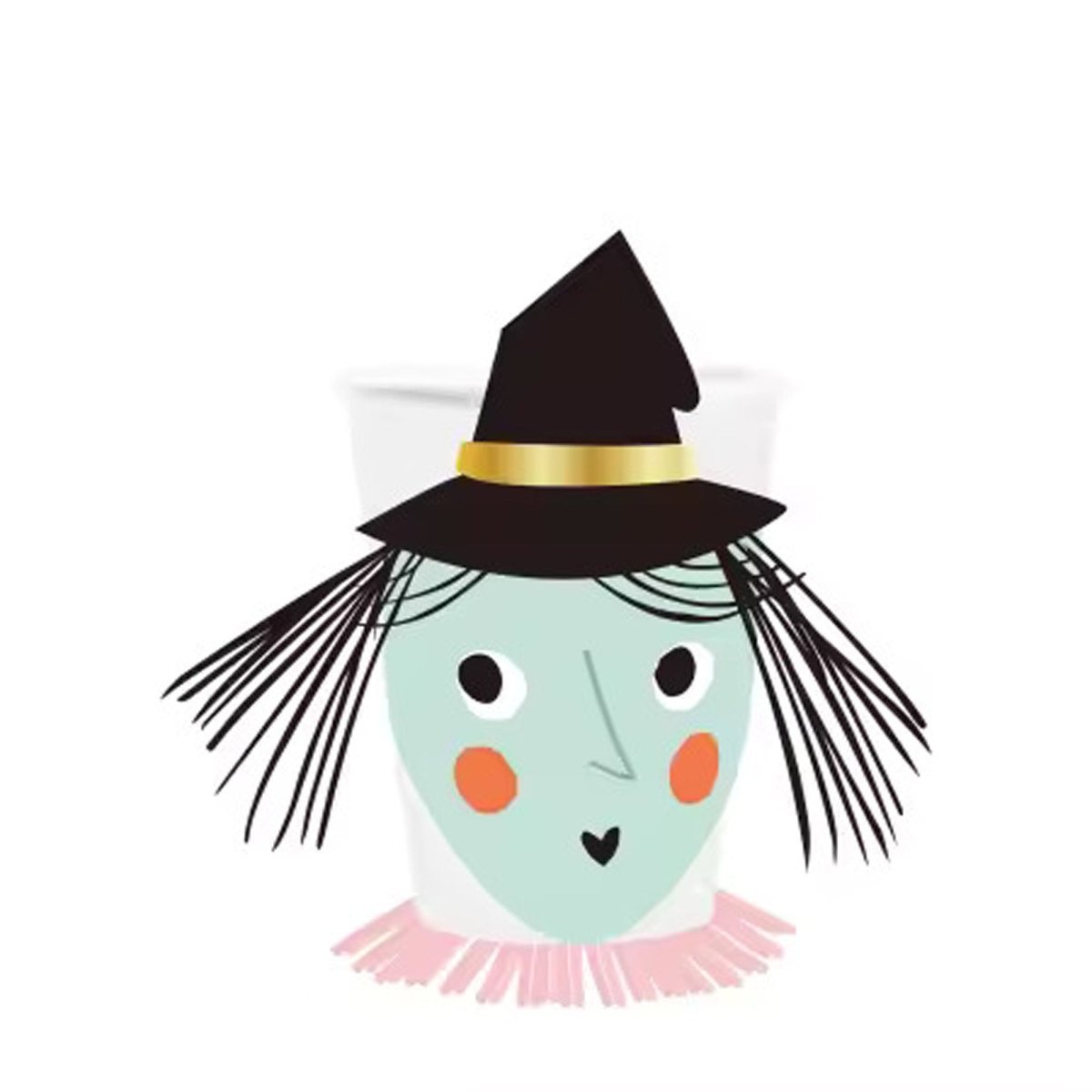 YIWU DAMAI Halloween Spooky Wonders Paper Cups, 9 Oz, 8 Count 840482501622