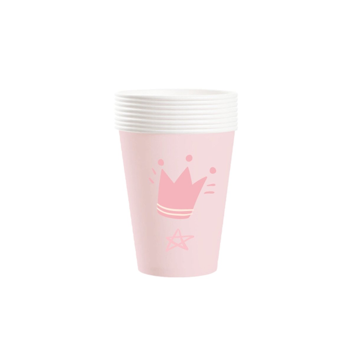 YIWU DAMAI Kids Birthday Dream Carousel Birthday Paper Cups, 9 Oz, 8 Count 840482500076
