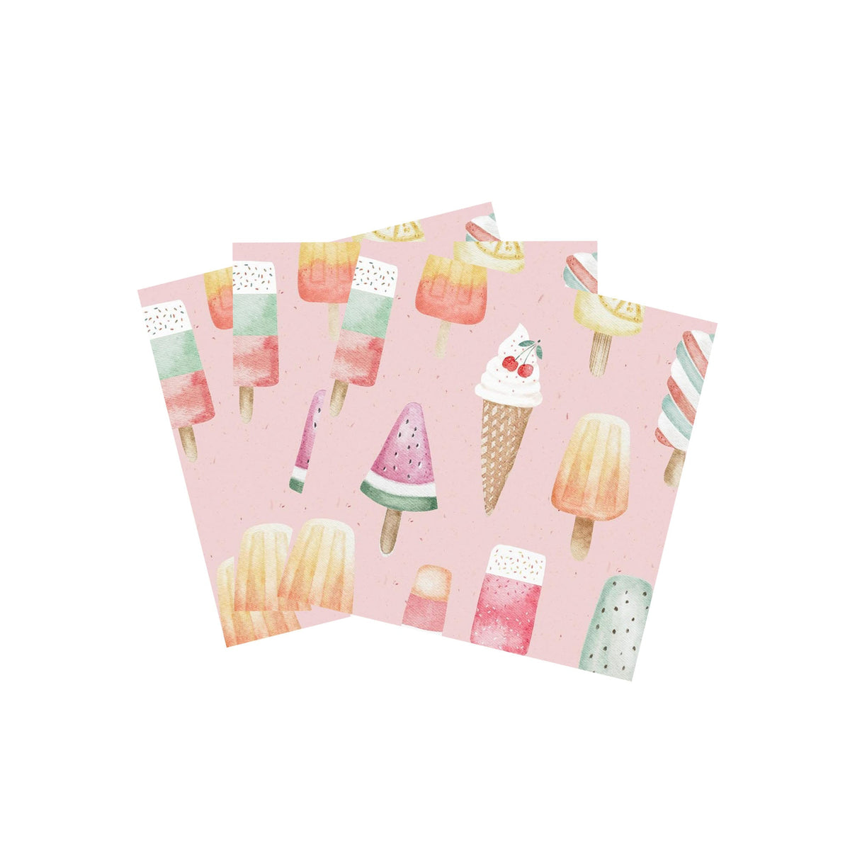 YIWU DAMAI Kids Birthday Frosty Delight Birthday Large Lunch Napkins, 16 Count 840482500175