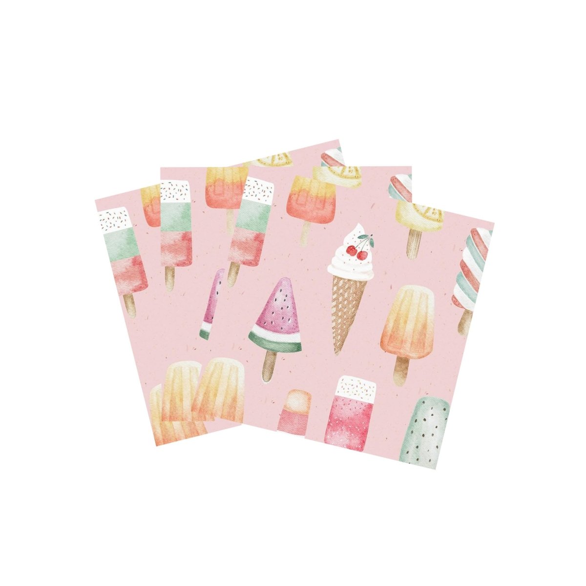 YIWU DAMAI Kids Birthday Frosty Delight Birthday Large Lunch Napkins, 16 Count 840482500175