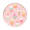 YIWU DAMAI Kids Birthday Frosty Delight Birthday Large Round Lunch Paper Plates, 9 Inches, 8 Count 840482500151