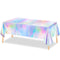 YIWU DAMAI Kids Birthday Mermaid Lagoon Birthday Rectangular Plastic Table Cover, 54 x 108 Inches, 1 Count 840482501035