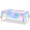 YIWU DAMAI Kids Birthday Mermaid Lagoon Birthday Rectangular Plastic Table Cover, 54 x 108 Inches, 1 Count 840482501035