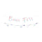 YIWU DAMAI Kids Birthday Mermaid Lagoon "Bonne Fête" Banner, 118 Inches, 1 Count 840482501066