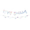 YIWU DAMAI Kids Birthday Mermaid Lagoon Happy Birthday Banner, 118 Inches, 1 Count 840482501059