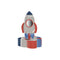 YIWU DAMAI Kids Birthday Rocket Blast Birthday Small Dessert Paper Plates, 8 Inches, 8 Count 810120719931