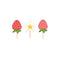 YIWU DAMAI Kids Birthday Strawberry Garden Birthday Cupcake Toppers, 12 Count 840482500281