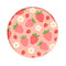 YIWU DAMAI Kids Birthday Strawberry Garden Birthday Large Round Lunch Paper Plates, 9 Inches, 8 Count 840482500243