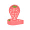 YIWU DAMAI Kids Birthday Strawberry Garden Birthday Large Strawberry Shaped Lunch Paper Plates, 9 Inches, 8 Count 840482500236