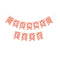 YIWU DAMAI Kids Birthday Strawberry Garden "Bonne Fête" Paper Banner, 118 Inches, 1 Count 840482500298