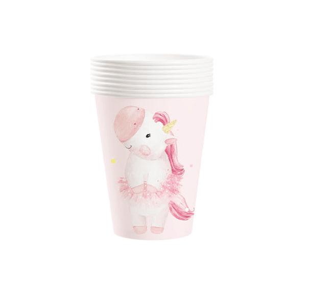 YIWU DAMAI Kids Birthday Unicorn Dreams Birthday Paper Cups, 9 Oz, 8 Count 810120719863
