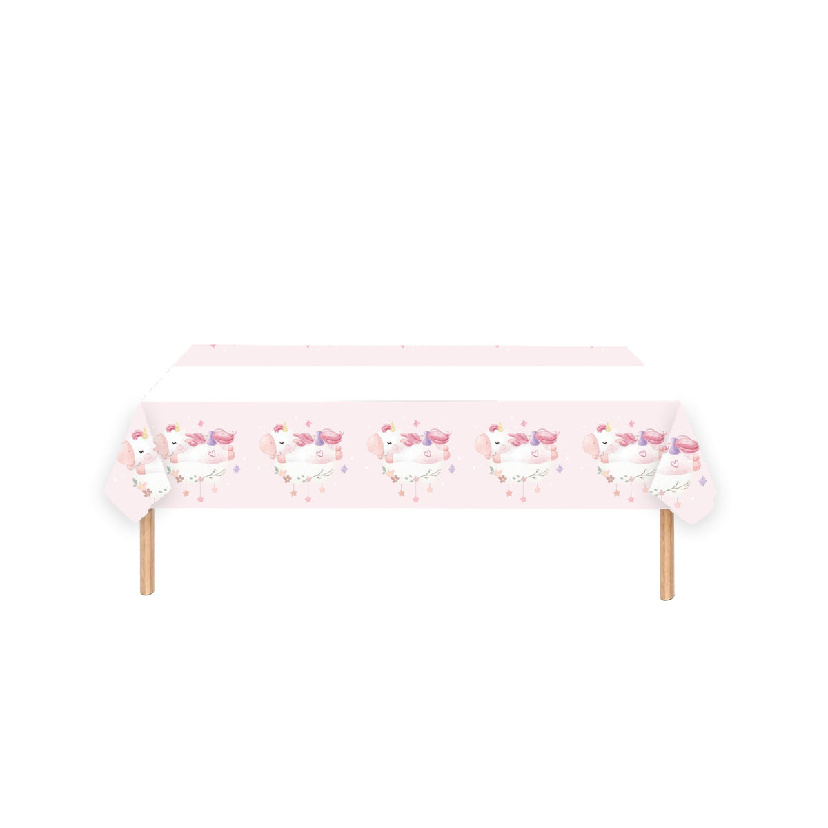 YIWU DAMAI Kids Birthday Unicorn Dreams Birthday Rectangular Paper Table Cover, 47 x 70 Inches, 1 Count 810120719887