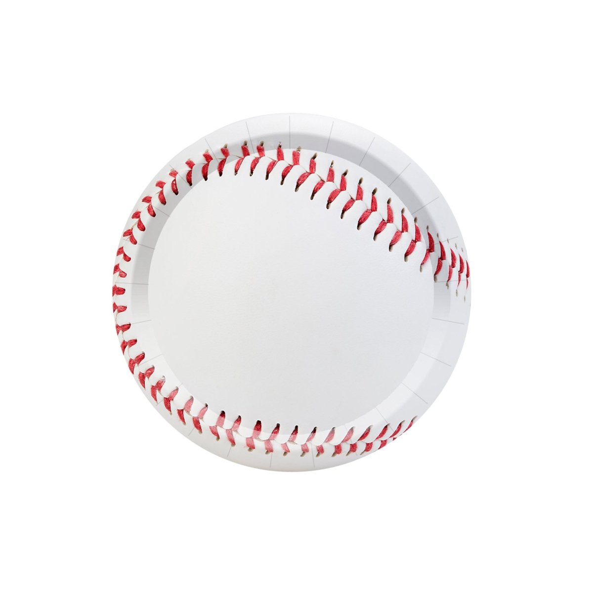 YIWU DAMAI Theme Party Baseball Small Round Dessert Paper Plates, 7 Inches, 8 Count 840482500717