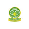 YIWU DAMAI Theme Party Tennis Large Round Lunch Paper Plates, 9 Inches, 8 Count 840482500311