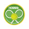 YIWU DAMAI Theme Party Tennis Large Round Lunch Paper Plates, 9 Inches, 8 Count 840482500311