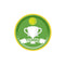 YIWU DAMAI Theme Party Tennis Small Round Dessert Paper Plates, 7 Inches, 8 Count 840482500304