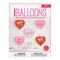 YIWU DAMAI Valentine's Day Cute Valentine Balloon Wall Decoration Kit, 5 Count 011179129430
