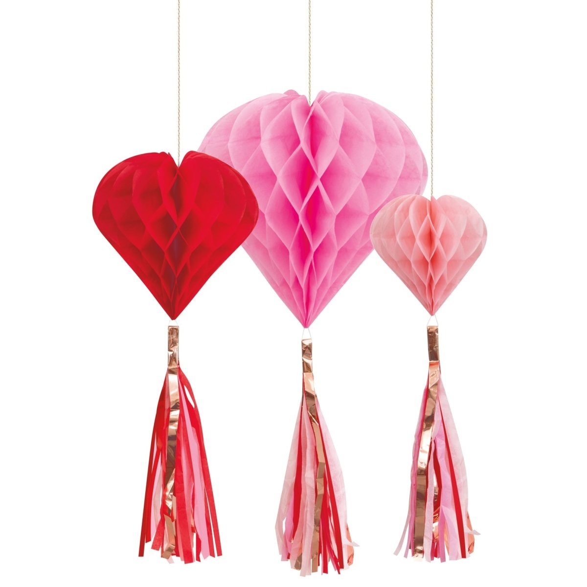 YIWU DAMAI Valentine's Day Cute Valentine Heart Hanging Decorations, 16 Count 011179129492
