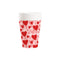 YIWU DAMAI Valentine's Day Love In Every Heart Paper Cups, 9 Oz, 8 Count 840482501387