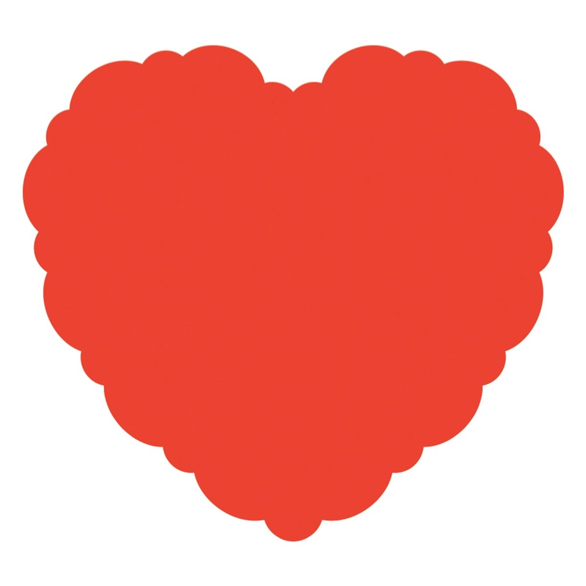 YIWU DAMAI Valentine's Day Retro Love Heart Shaped Placemats, 8 Count 011179127481
