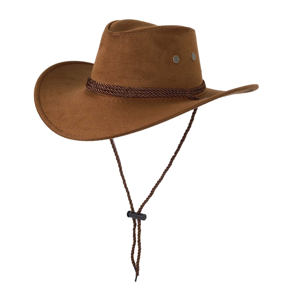 Brown Suede Cowboy Hat for Adults | Party Expert